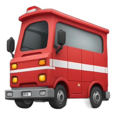 Camion de pompier français sticker