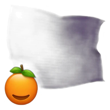 h LETTER orange sticker