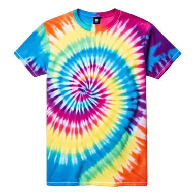 tie-dye graphic tee shirt sticker
