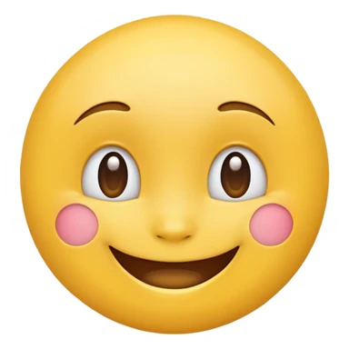 happy face emoji (no cheeks) sticker