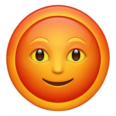 Red sun sweating sticker