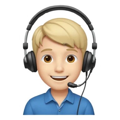 A boy duetting sticker