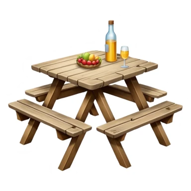 table of picnic sticker