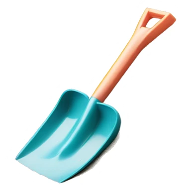 Small Plastic Kids shovel in Sand  sticker
