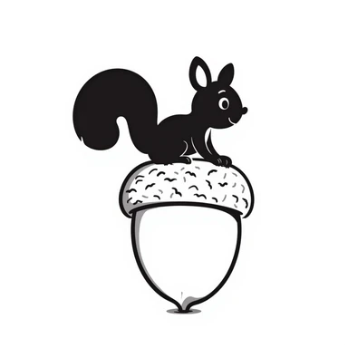 Squirrel sticker
