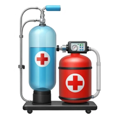 oxygen tank hospital sticker