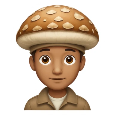 mushroom capped man
 sticker