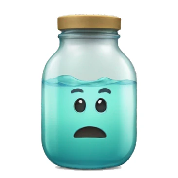 jar saying h2so4 sticker