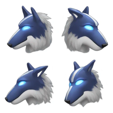 Furry protogen sticker