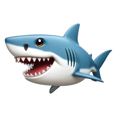 Shark with grills and a baseball hat sticker