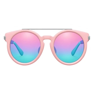 A colorful pair of Pastel sunglasses (aesthetic, loose object, apparel)  sticker