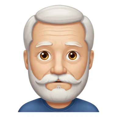 grandfather with a white beard sticker