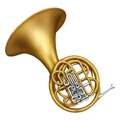 french horn sticker