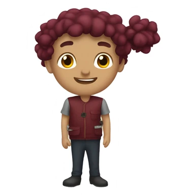 coração bordo  sticker