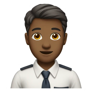 A boy in school uniform sticker