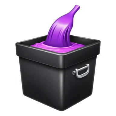 Black box hair dye sticker