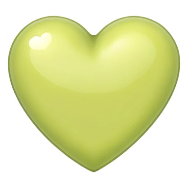 Pastel chartreuse heart sticker