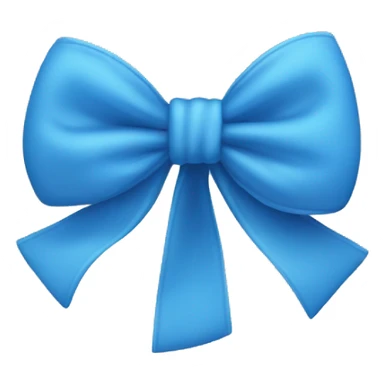 bow emoji iphone blue sticker