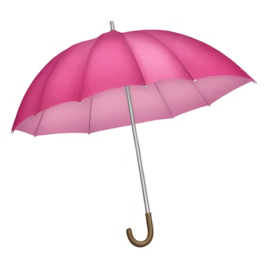 pink umbrella with flower detail and crystals sticker
