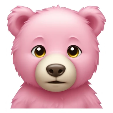 baby pink bear  sticker