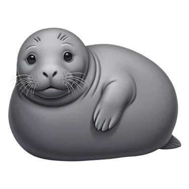 elephant seal lying down sticker