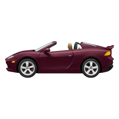 burgundy sports car sticker