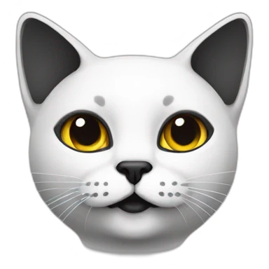 Cat black 10% human sticker