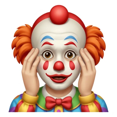 clown facepalm emoji sticker