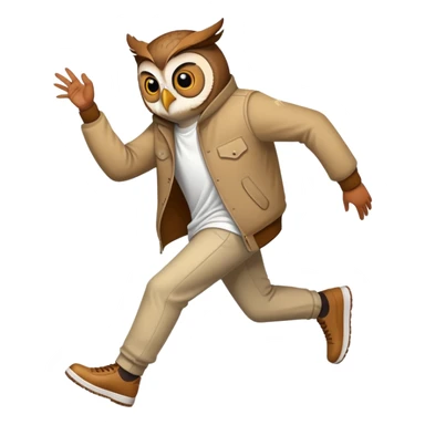Owl stepping on Kendrick Lamar  sticker