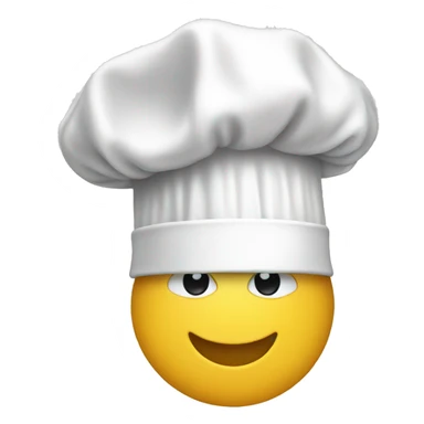 salute emoji chef hat sticker
