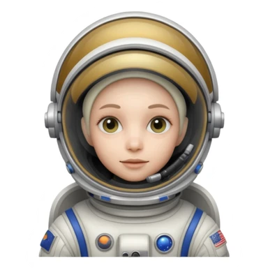 alien white Astronaut sticker