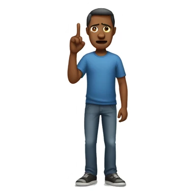 Disappointed father shaking his finger sticker