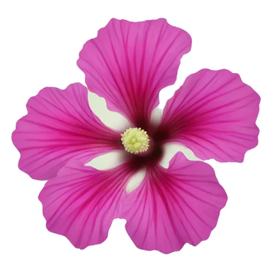 hollyhock flower sticker