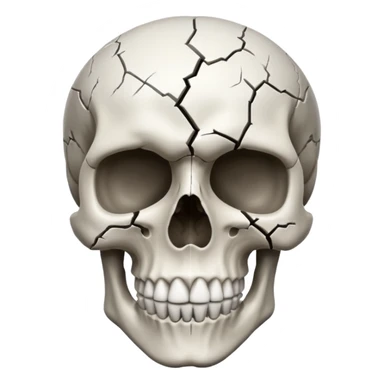 Mind blowing skull sticker