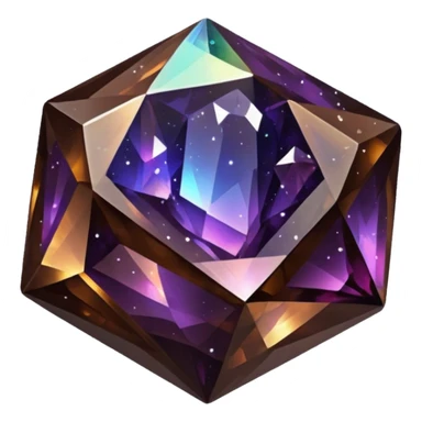 dark brown nebula crystal clusteremoji sticker