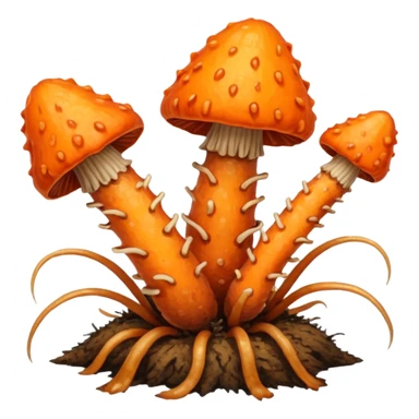cordyceps mushroom sticker