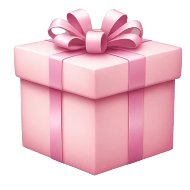 Light pink present sticker