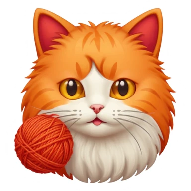 Cat Playing with ball sticker