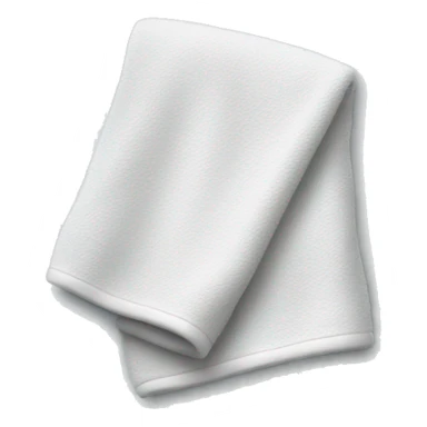 White towel sticker