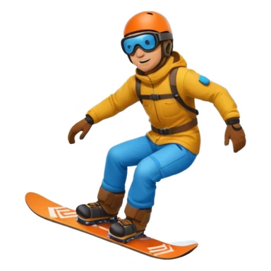 man snowboarding in the mountainss sticker