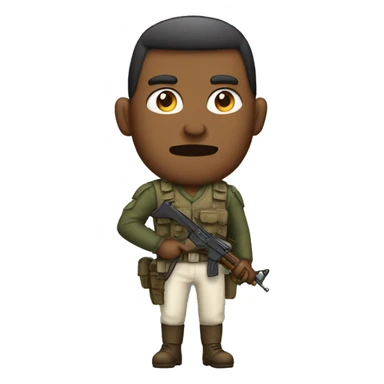 war charecter with no gun sticker