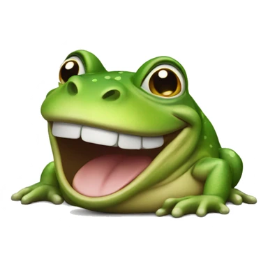 Laughing bullfrog sticker