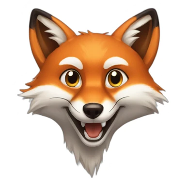 fox derp sticker