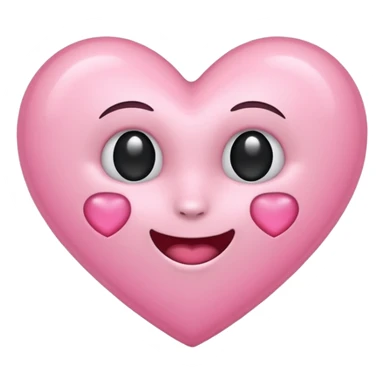 Licht roze hart sticker