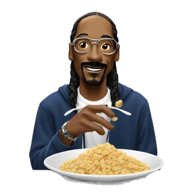 Snoop dogg eating cereal  sticker