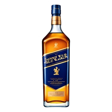 Johnnie Walker Blue Label fat bottle, single bottle sticker