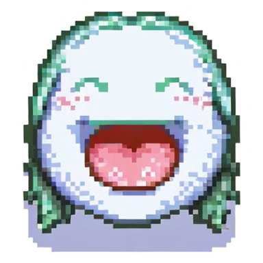 smiling with tongue sticking out
add the words  I’m talking bout innatt  sticker