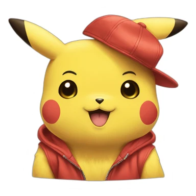 Pikachu qui dit bonjour sticker