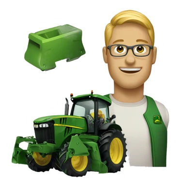 Cosechadora John Deere  sticker