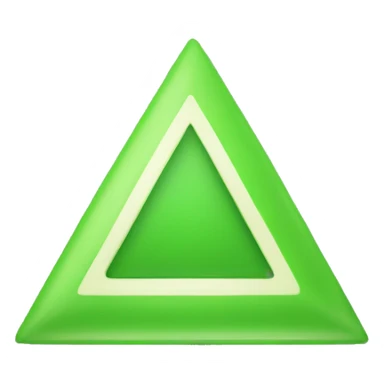 Green triangle emoji sticker